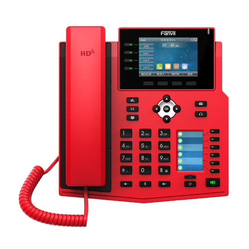 Fanvil X5U-R Özel Kırmızı IP Telefon Galeri